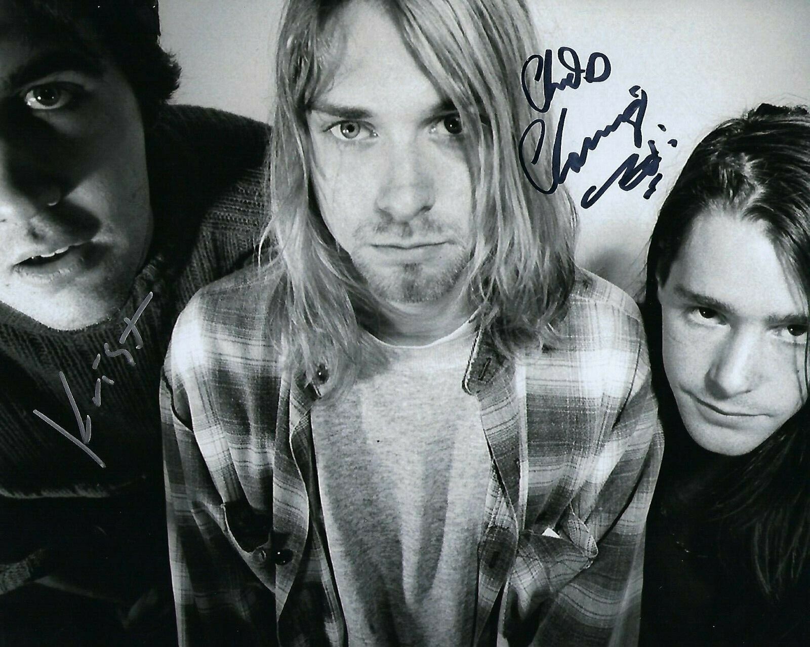 GFA Krist Novoselic & Chad Channing * NIRVANA * Band Signed 8x10 Photo Poster painting COA