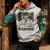 💥 2025 Hot Sale!Hot-Selling Western Bull Head Cool Retro Casual Cow Print Women's Hoodie, Perfect For Fall And Winter, Keeps You Warm.