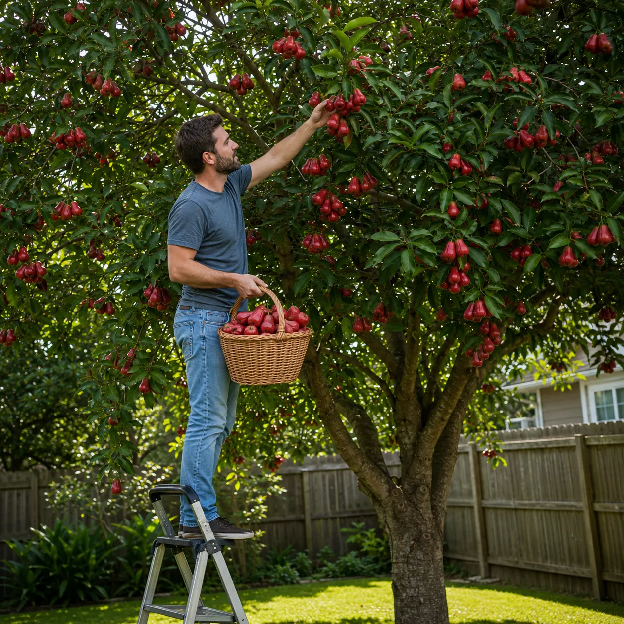 Live Wax Apple Tree Starter – Sweet, Crisp Tropical Fruit