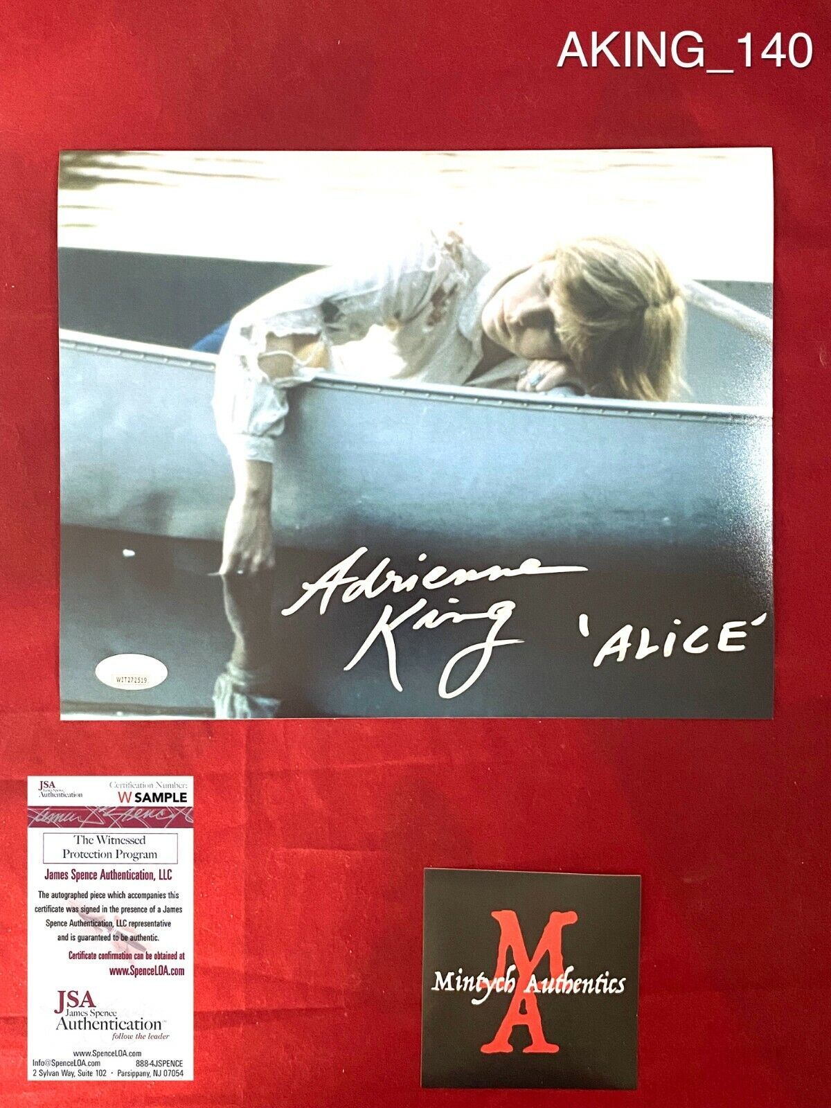 ADRIENNE KING AUTOGRAPHED SIGNED 8x10 Photo Poster painting! FRIDAY THE 13TH! JSA COA! ALICE!