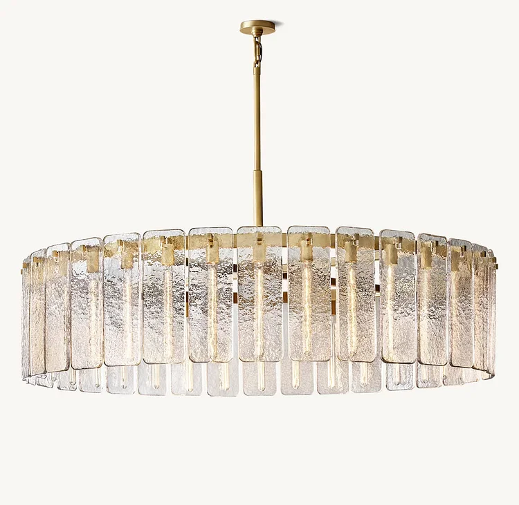 Clementine Glass Round Chandelier 60" Vjlight