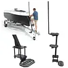 [US Local Warehouse] Boat Trailer Steps with Handrails Anti-Slip Boat Trailer Ladder Yacht Staircase Marine Trailer Step Capacity 450 lbs for Boats Dock & Launching