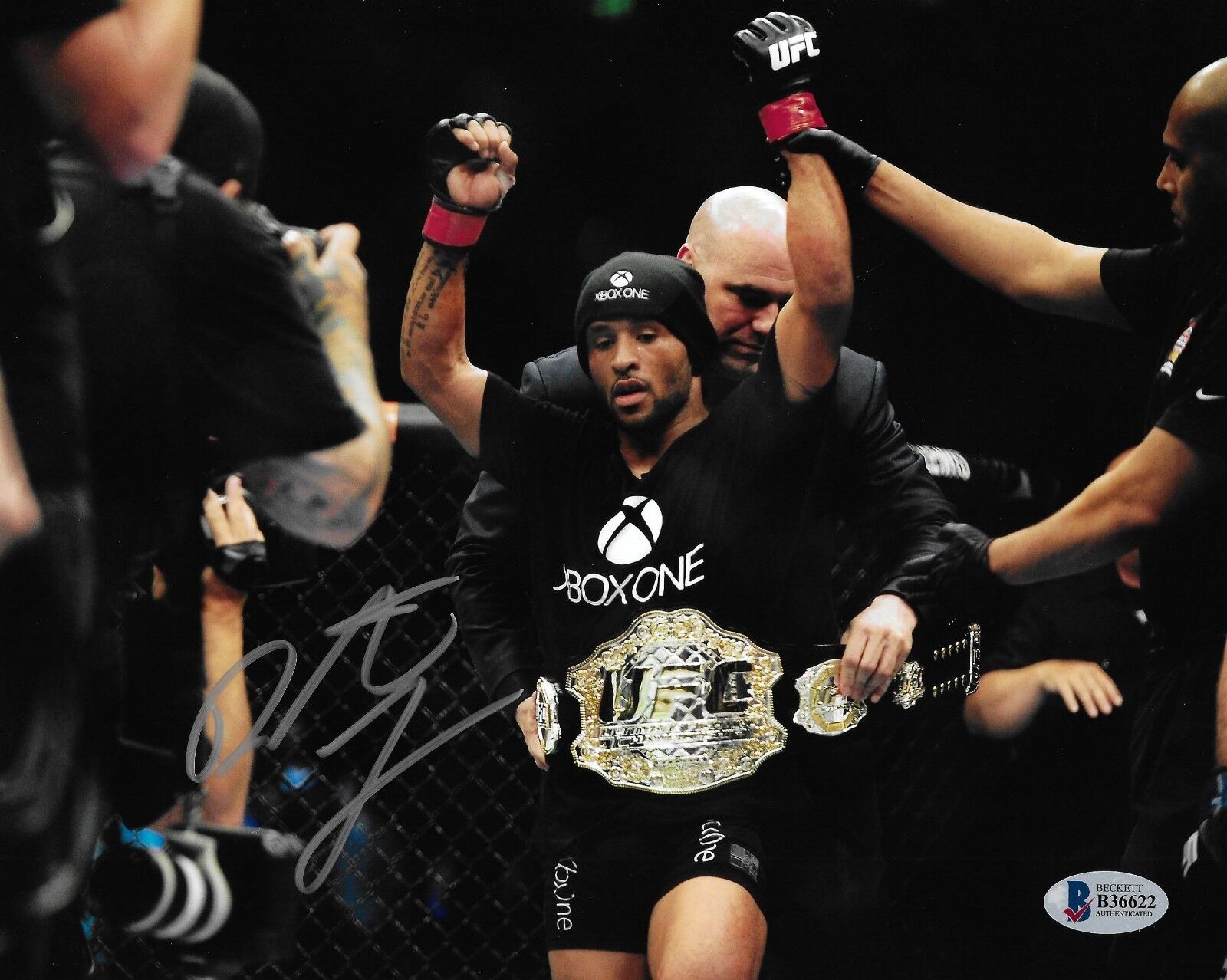 Demetrious Johnson Signed 8x10 Photo Poster painting BAS Beckett COA UFC WEC Picture Autograph H