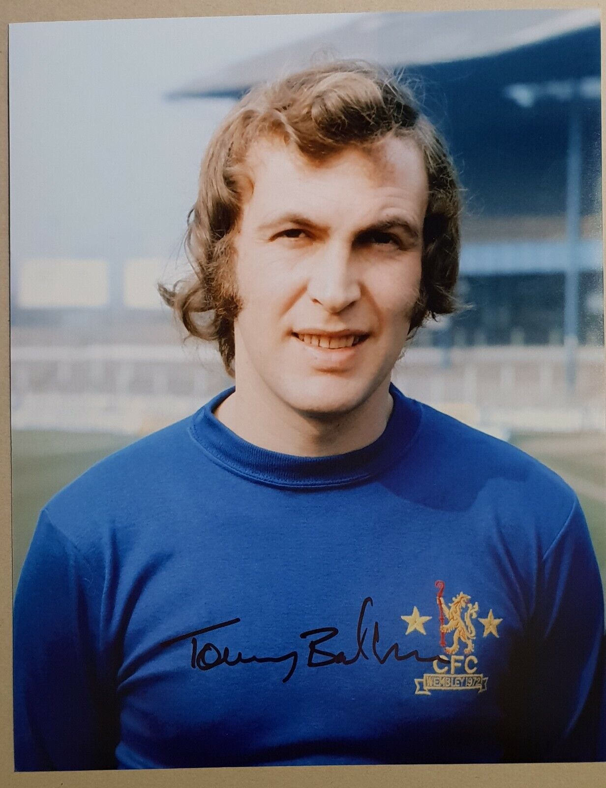 Tommy Baldwin hand-signed 10x8 Photo Poster painting pictured playing for Chelsea