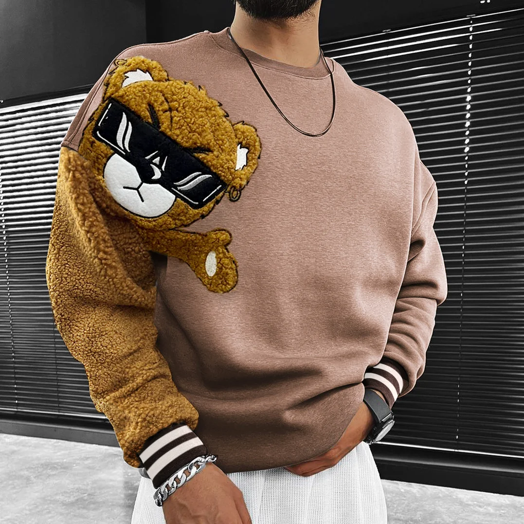 Teddy Bear Oversized Men's Sweatshirt