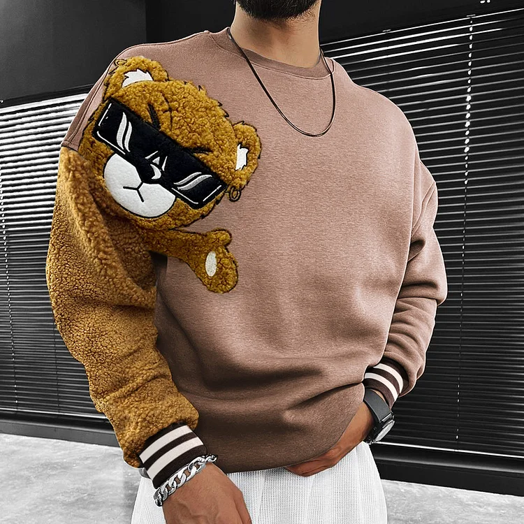 Áo Sweater Moschino PinkMulti Space Teddy Bear V090554011221