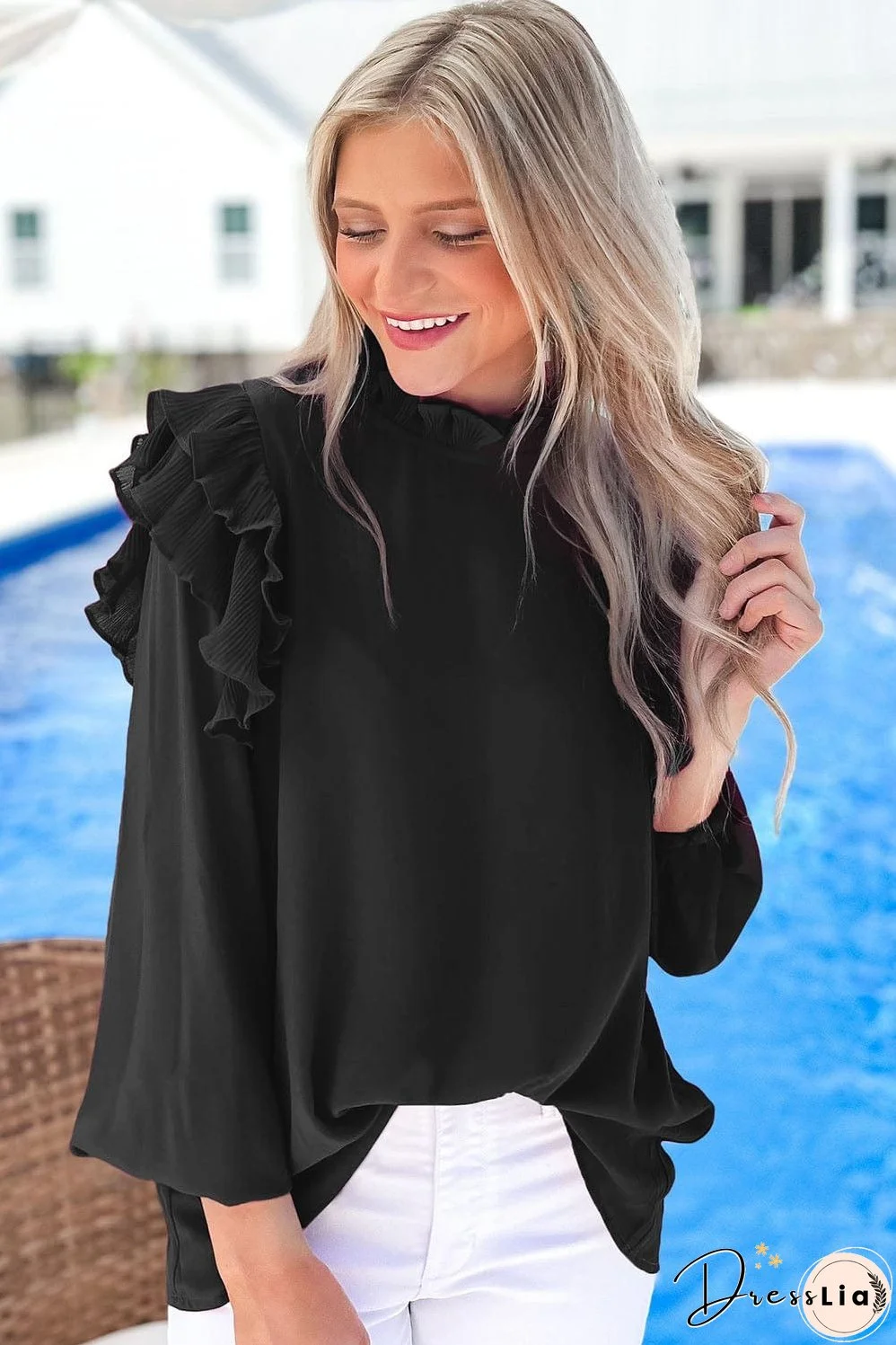 Fashionable Ruffle Blouse