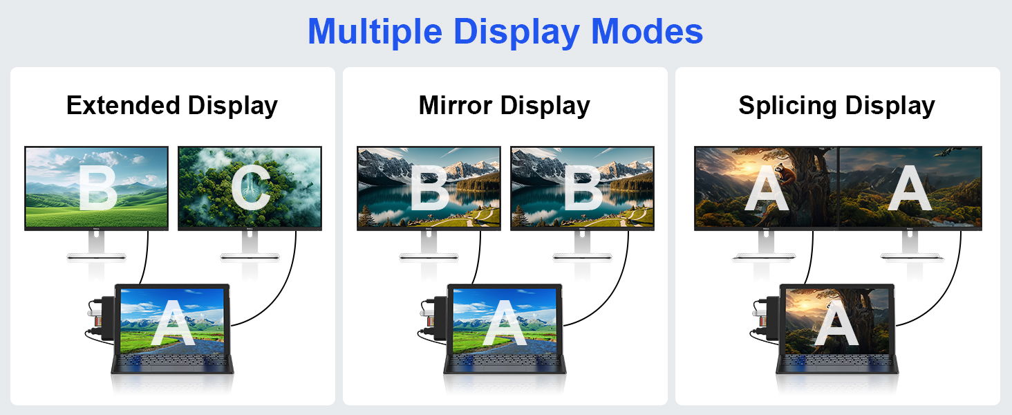 2 monitors extended display