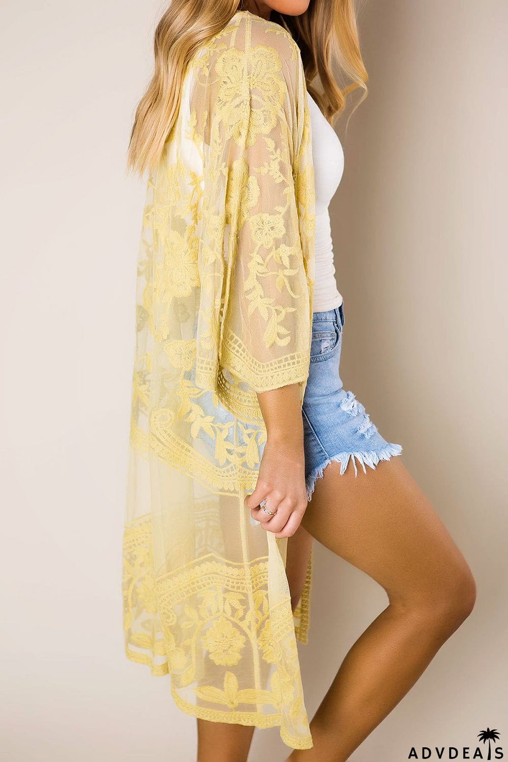 Floral Lace Kimono