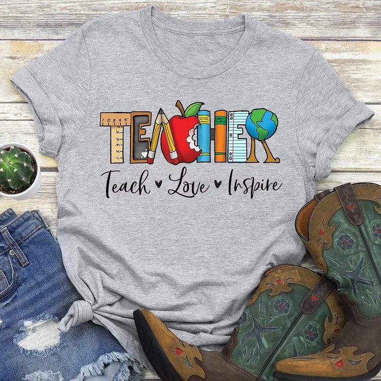 ANB - Teach Love Inspire Book Lovers Tee-03495