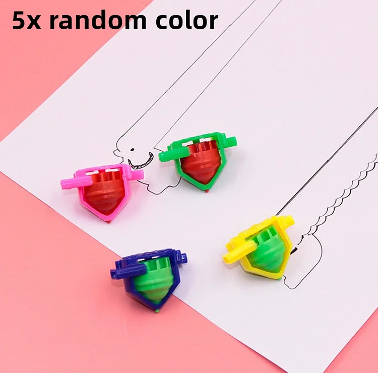 Colorful Plastic Gyroscope Novelty Whistle Spinning Tops Pressure Kids Children's Classic Toys Gift
