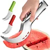 Stainless Steel Watermelon Slicer Cutter with Non-Slip Handle Fruit Corer Cutter
