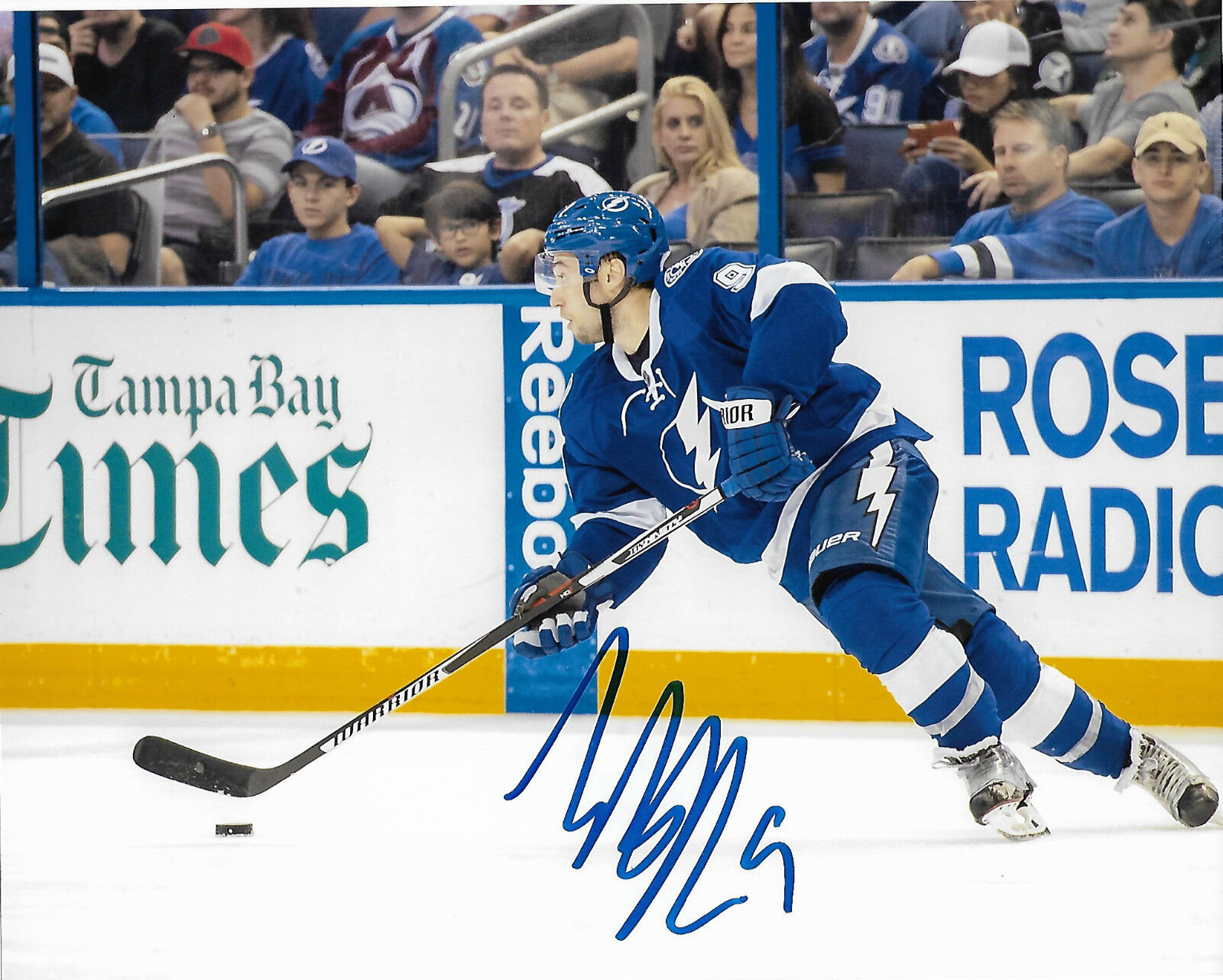 Tampa Bay Lightning Tyler Johnson Signed Autographed 8x10 Photo Poster painting COA E