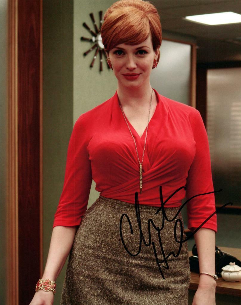 Christina Hendricks signed 8x10 Picture nice autographed Photo Poster painting pic with COA