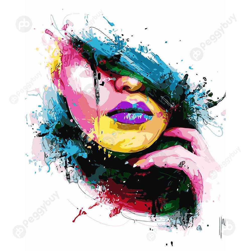 

40*50CM Paint By Numbers-Mystery Girl, 501 Original