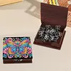Rainbow Butterfly Wooden DIY Crystal Art Sticky Notes Holder (160 Blank Notepads) Diamond Painting Sticky Notes Dispenser Ideal for Home Office Supplies Handicrafts Gifts