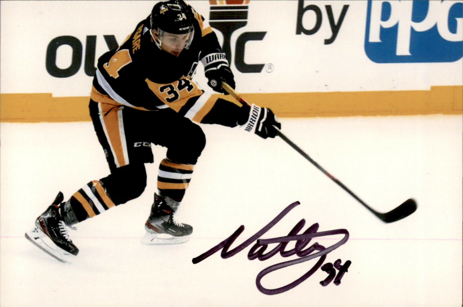 Nathan Legare SIGNED autographed 4x6 Photo Poster painting PITTSBURGH PENGUINS #2