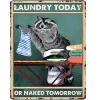 Raccoon Folding Clothes - Metal Tin Signs(12*16Inch)