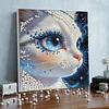 uk.everydayedeals DIY Pearl Painting With Frame - Handmade Self-Adhesive Pearls - Kitten(30*30cm)