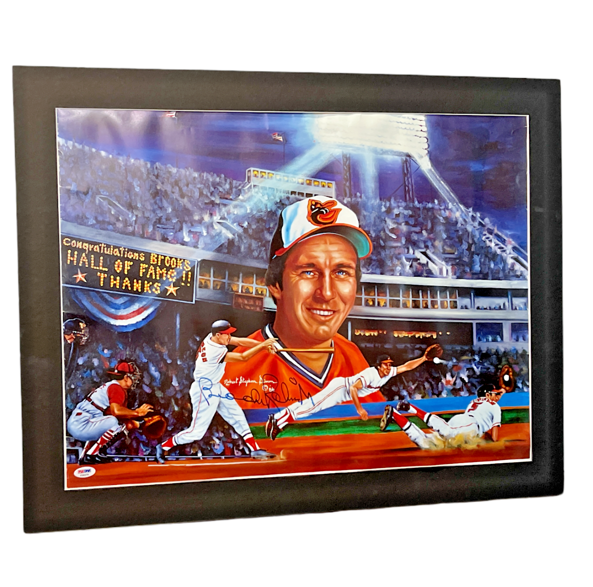 BROOKS ROBINSON HAND SIGNED AUTOGRAPHED 22X28 LITHOGRAPH MATTED Photo Poster painting PSA/DNA