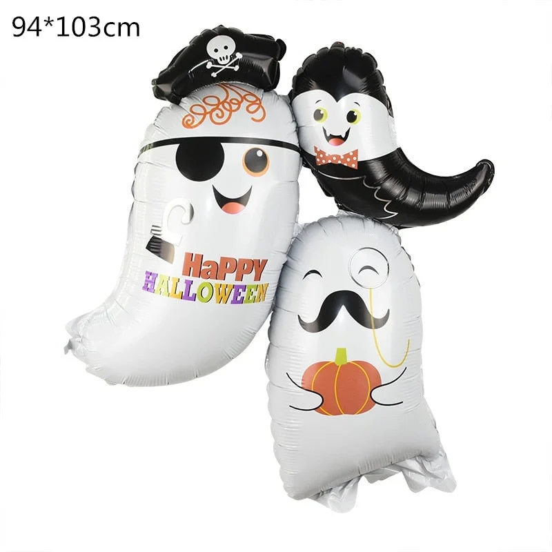 Halloween Pumpkin Ghost Balloons Halloween Decorations Spider Foil Balloons Inflatable Toys Bat Globos Halloween Party Supplies