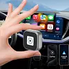 2 in 1 Wireless CarPlay Android Auto Adapter Plug & Play for Factory Wired Cars