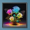 Glow-In-The-Dark Rose - Rundbohrer Diamantmalerei - 30*30cm