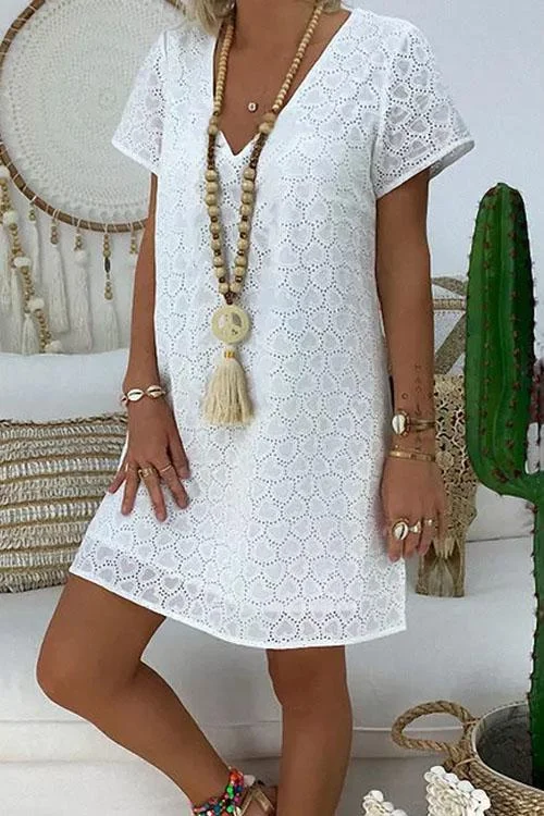 Stylish Lace A Line Dress