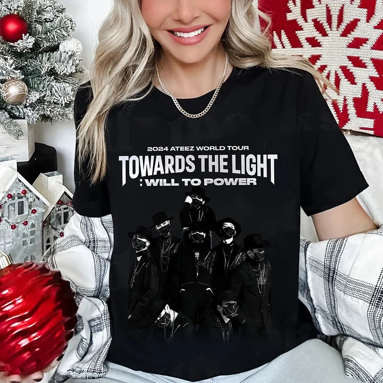 ATEEZ World Tour Towards the Light: Will to Power Logo Poster T-shirt