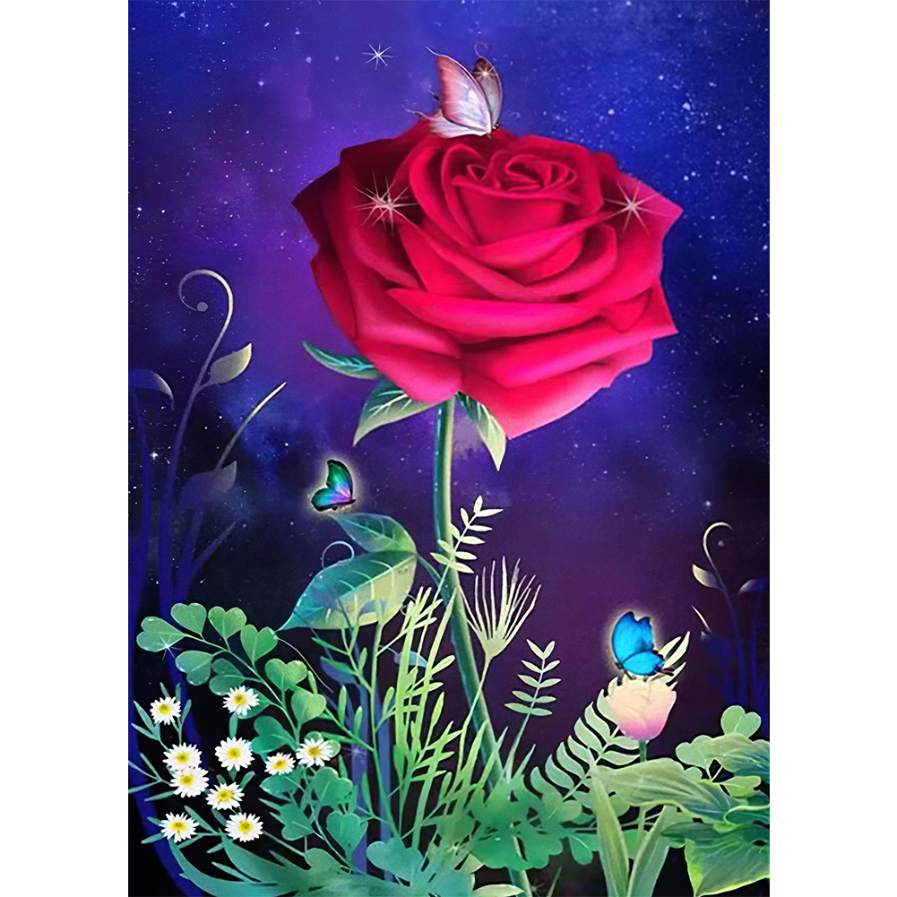 

Red Rose - Round Drill Diamond Painting - 30*40CM, 501 Original