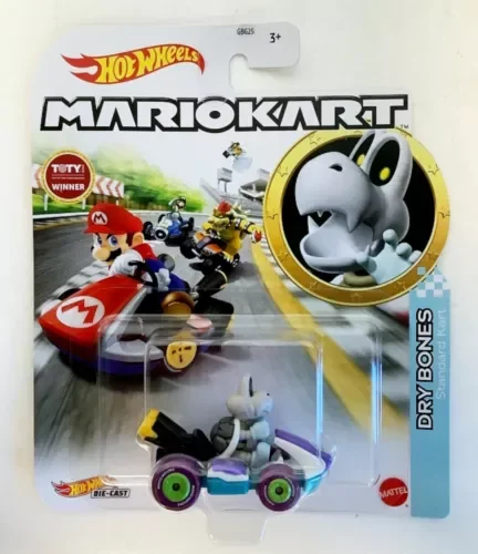 Dronehint NEW Mattel GJH59 Hot Wheels Mario Kart 1:64 DRY BONES Standard Kart Diecast Toy