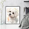 Maltese Dog-11CT Stamped Cross Stitch 40*50cm/15.75*19.69in tapestrymarket