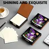 (US Local)5D DIY PU Snowman Diamond Painting Notecard Box Gem Art Sticky Note Holder