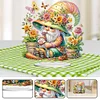 (US Local)Acrylic Special Shape Gardening Gnome Diamond Painting Desktop Ornaments Kit