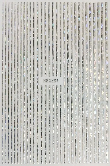 12 Colors Fashion 3D Colorful Nail Art Stickers Weed Leaf Stickers on Nails Manicure Design Decoration Colorful Line Decoration