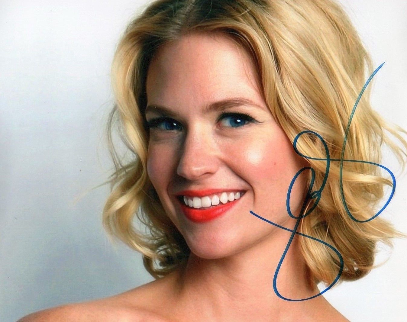 JANUARY JONES AUTOGRAPHED SIGNED A4 PP POSTER Photo Poster painting PRINT 7