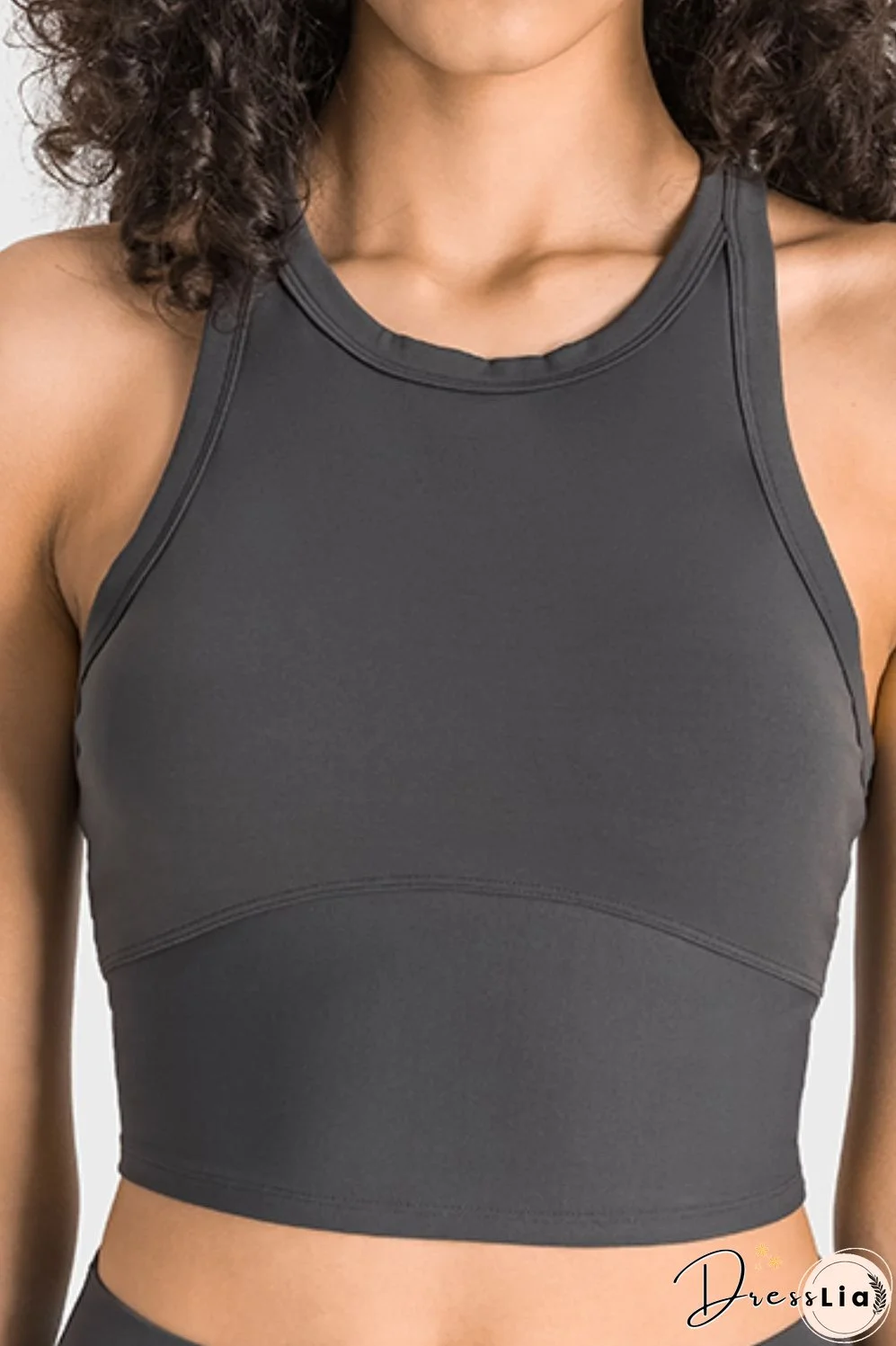 Racerback Cropped Sports Tank