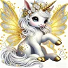 Gold Unicorn - Crystal Rhinestone Diamond Painting