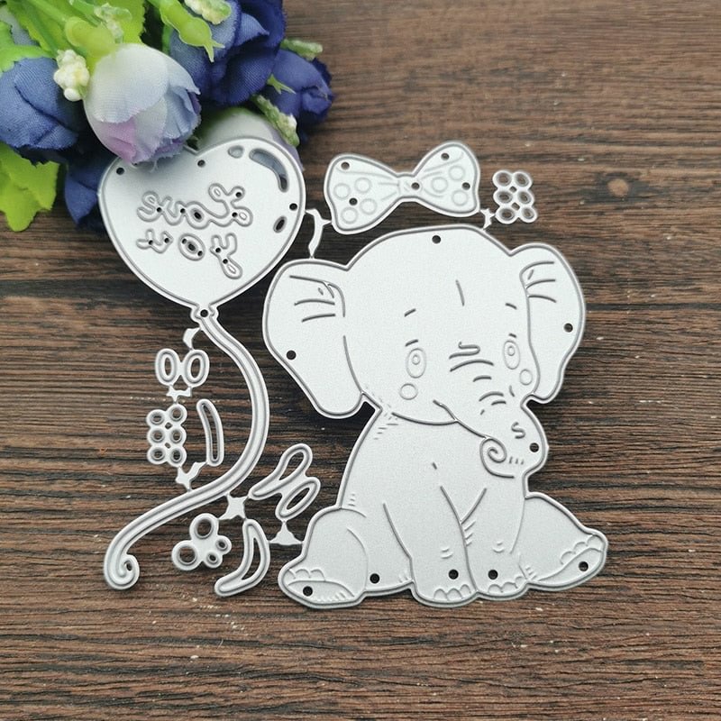 Animal Baby Dies Elephant Metal Cutting Dies Stencils For DIY Scrapbooking Decorative Embossing Handcraft Die Cutting Template