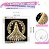 Diamond Painting-DIY Crystal Rhinestone Flower Shining Girl