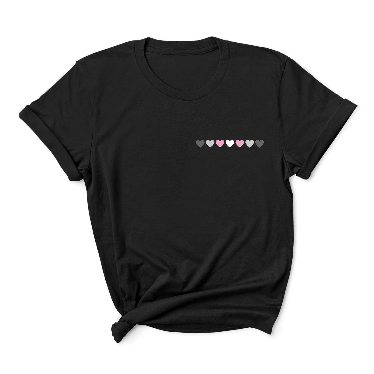 Demigirl hearts pride t-shirt