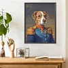 >SALE<5D DIY Full Round Drill Diamond Painting Cowboy Dog Kit Home Decoration 30x40cm