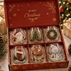 Kouzeln&aacute; v&aacute;nočn&iacute; kolekce 3D skleněn&yacute;ch kel&iacute;mků &ndash; Santa Claus, sob, sněhul&aacute;k a v&aacute;nočn&iacute; stromeček