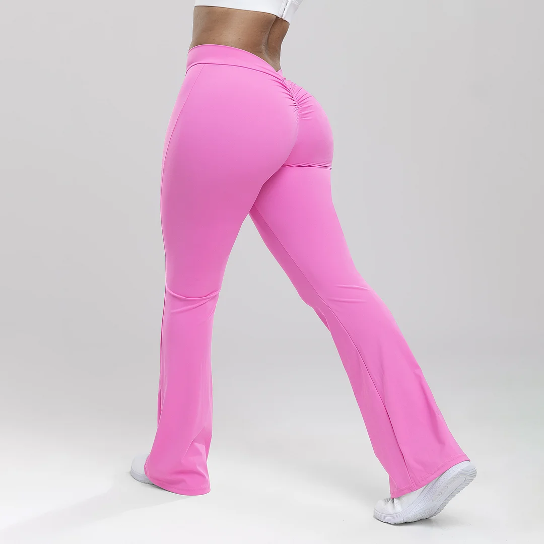 PASUXI Hot Sale Women Leggings Flare Pants Plus Size Soft Butt Lifting High Waist Wide Leg Workout Fitness Flare Yoga Leggings