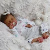 17'' Lifelike Sleeping Silicone Vinyl Newborn African American Baby Girl Doll Named Zamerin - RBBI-Myrebornbabydoll&reg; Myrebornbabydoll&reg;