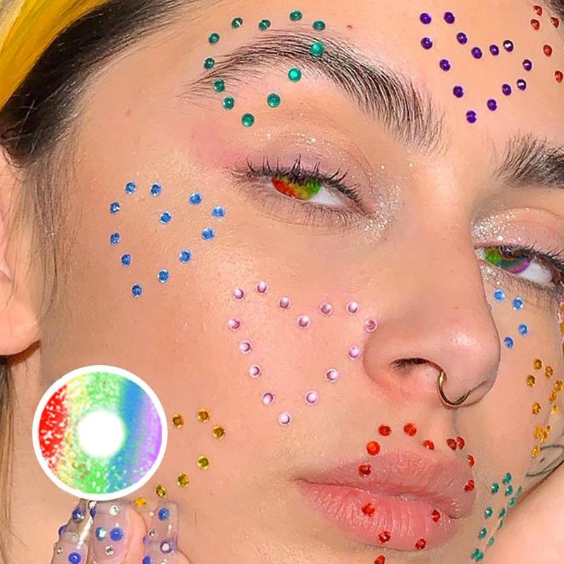 Rainbow Halloween Contact Lense
