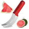Stainless Steel Watermelon Slicer Cutter with Non-Slip Handle Fruit Corer Cutter