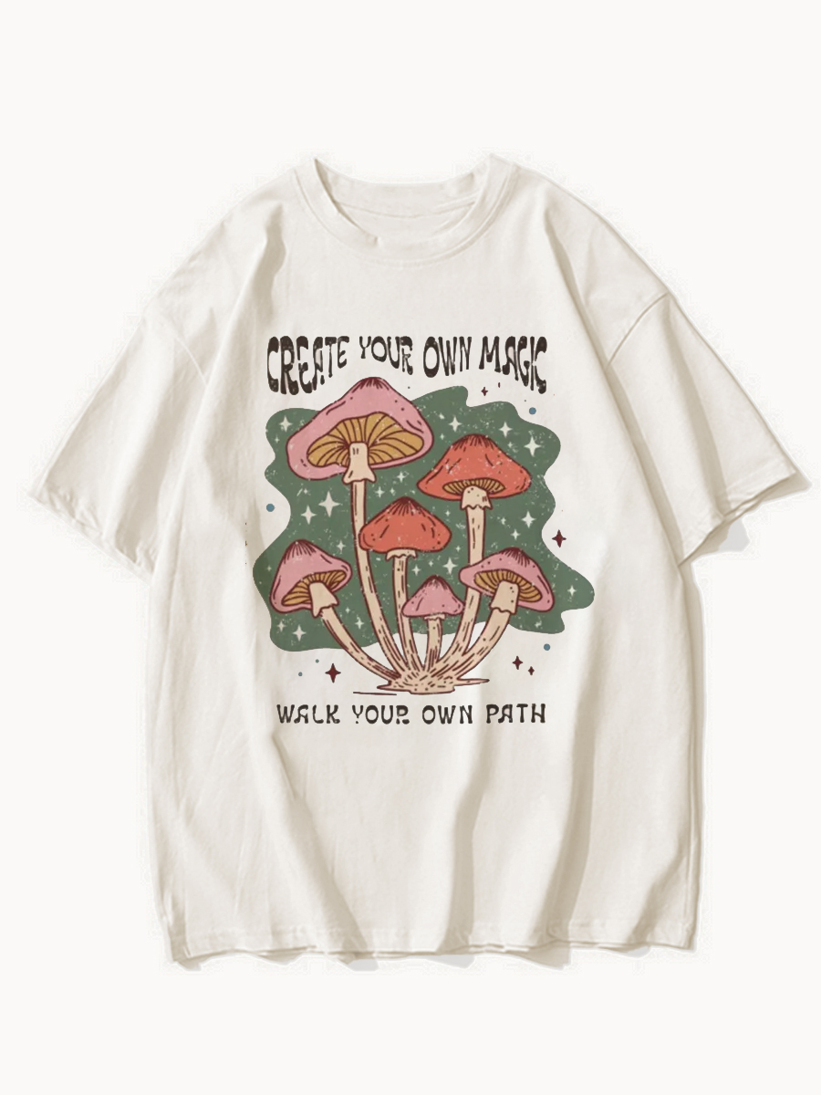 Oversized Make Your Own Magic Mushroom T-shirt ctolen