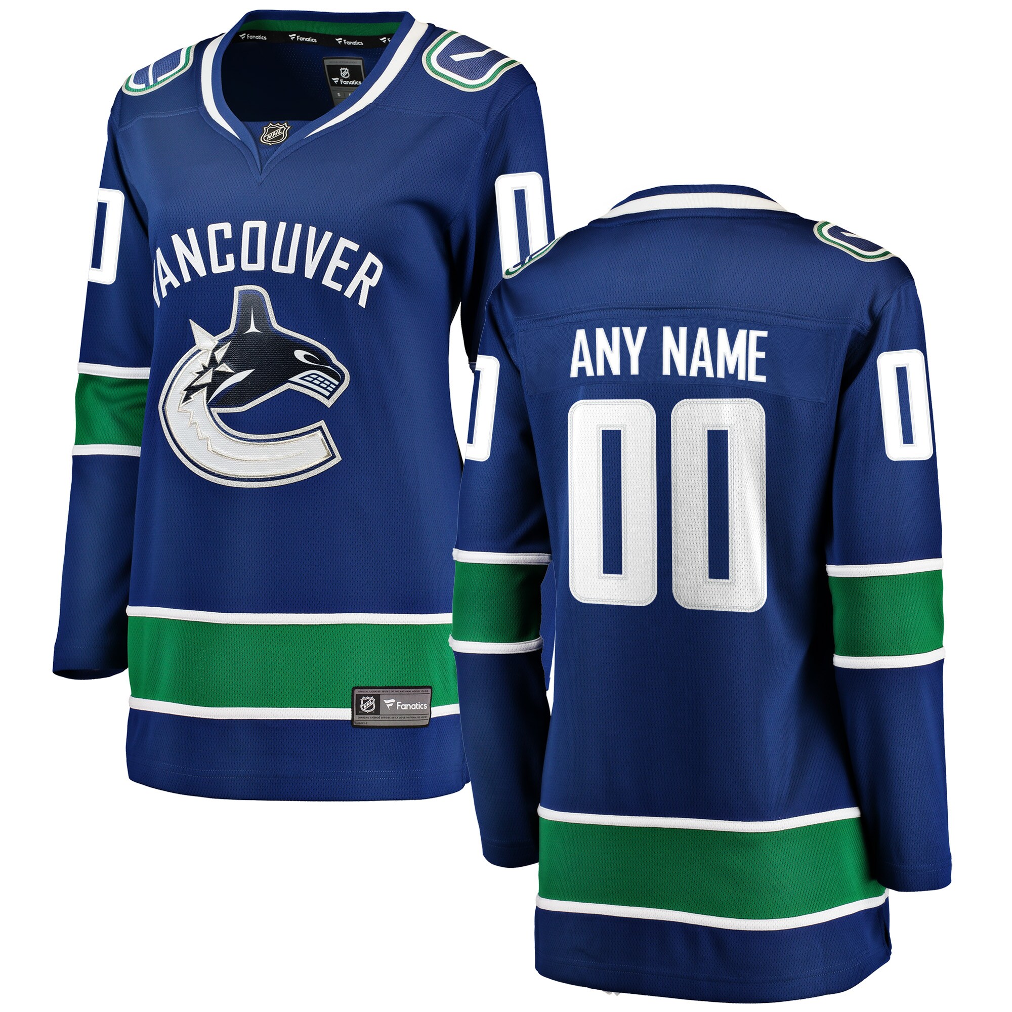 Vancouver Canucks Fanatics Women’s Home Breakaway Custom Jersey – Blue mysite
