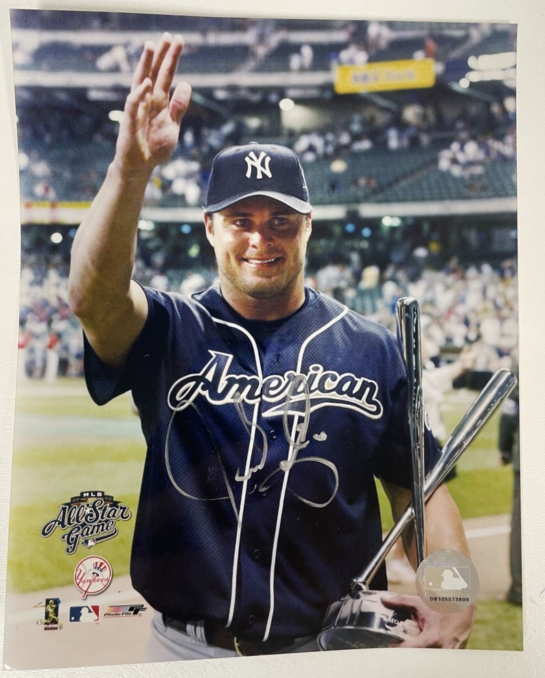 Jason Giambi Signed Autographed Glossy 8x10 Photo Poster painting New York Yankees - COA Matching Holograms